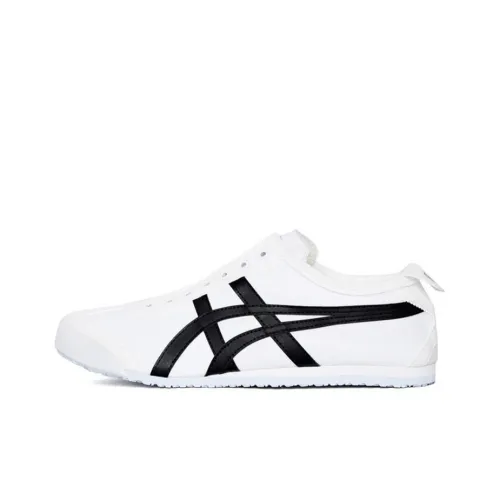 Onitsuka Tiger MEXICO 66 Нескользящий Легкий Низкий Топ Повседневная Обувь Унисекс Белый Черный