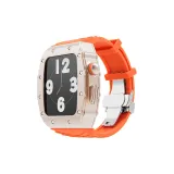 Розовое золото, оболочка + апельсин, застежка-бабочка