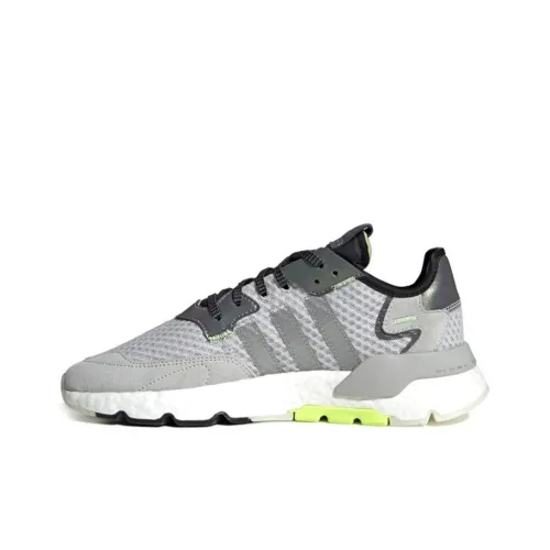 Adidas Originals Nite Jogger Нескользящий Легкий Низкий Топ Повседневная Обувь Мужская Серый Зеленый Градиент