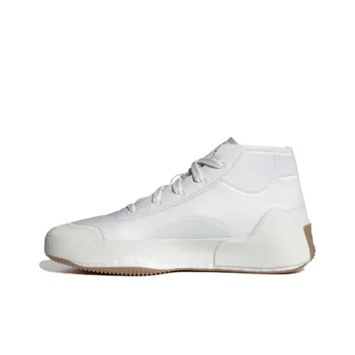 Adidas Stella McCartney MID Устойчивый к истиранию MID Топ Повседневная обувь Женская Белая