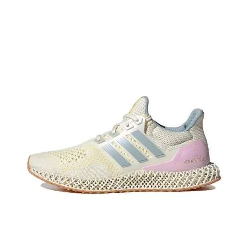 Adidas ULT Slip-Resistant Breathable Lightweight Low-Top Casual Running Shoes Unisex Beige Silver