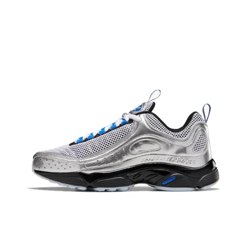 BlackEyePatch совместный с Reebok Daytona DMX Low Топ Кэжуал Унисекс Серебристо-белый