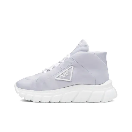 PRADA Высокие Топы Повседневная Обувь Женская Цвет Васильковый Синий