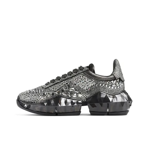 Jimmy Choo Ромб F Low Топ Повседневная обувь Женская Дымчатый Серый