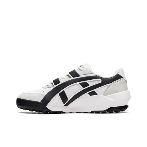 Onitsuka Tiger Big Logo Trainer Slip Resistant Abrasion Resistant Легкий Низкий Топ Casual Унисекс Белый Черный