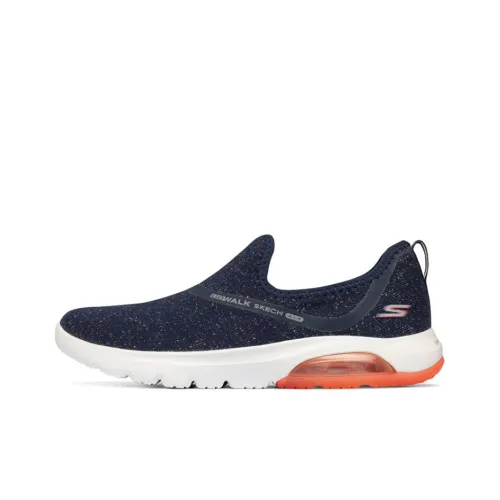 Skechers GO WALK Series Низкий Топ Повседневная Обувь Женская Синие Белые Оранжевые