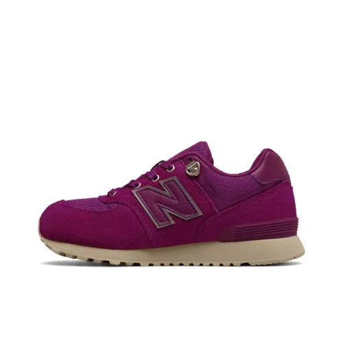 New Balance NB 574 Пурпурно-розовый Низкий Топ Беговые кроссовки Женские Фиолетовый