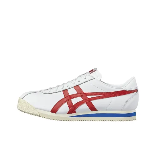 Onitsuka Tiger Corsair Устойчивый к истиранию Дышащий Низкий Топ Casual Унисекс Белый Красный