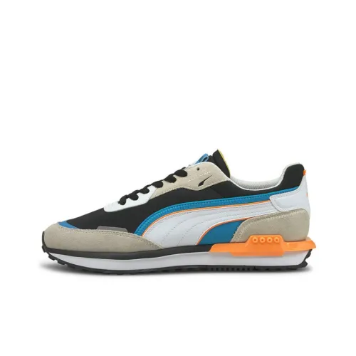 PUMA City Rider Low Топ Повседневная обувь Мужская Серый Черный Синий Многоцветный