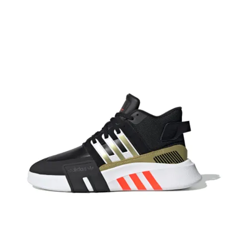 Adidas Originals Eqt Bask Adv V2 Амортизаторы Slip-resistant Abrasion-resistant MID Топ Повседневная обувь Женская Черная