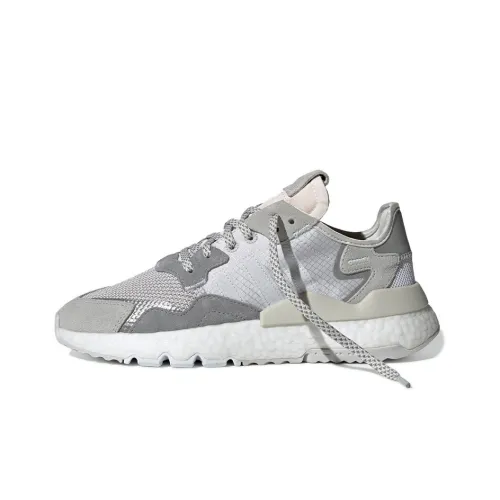 Adidas Originals Nite Jogger Slip-resistant Abrasion-resistant Low Top Casual Women's Gray Adidas Originals Nite Jogger Slip-resistant Abrasion-resistant Низкий Топ Повседневный Женский Серый