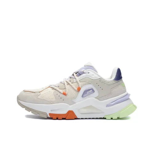 LINING Reverse Fantasy Low Топ Спортивная Повседневная Обувь Женская Белая Серый