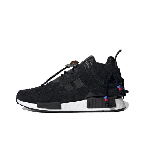 Adidas Originals NMD_C1 Противоскользящий Устойчивый к истиранию Дышащий MID Топ Casual Унисекс Черный