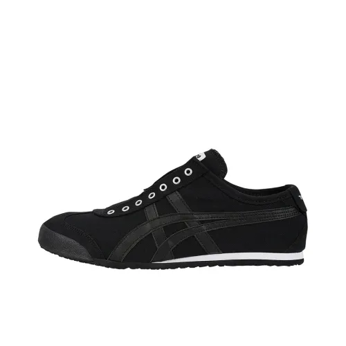 Onitsuka Tiger MEXICO 66 Амортизирующие Устанавливающие сцепление Противоскользящие Устойчивые к истиранию Низкий Топ Повседневная обувь Унисекс Угольный Черный
