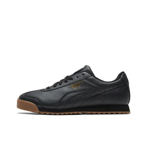 PUMA Roma Классический Gum Low Топ Спортивная Повседневная Обувь Унисекс Черный