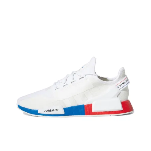 Adidas Originals NMD_R1 V2 Амортизаторы Slip-resistant Низкий топ Casual Унисекс Белый Синий Красный