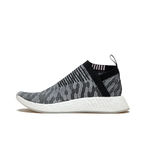 Adidas Originals NMD CS2 Черный Wonder Pink Slip Lightweight MID Top Casual Women's Gray Black