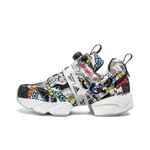Adidas x Reebok Instapump Fury Boost 'City' Низкий топ Повседневная обувь Унисекс Черный Белый