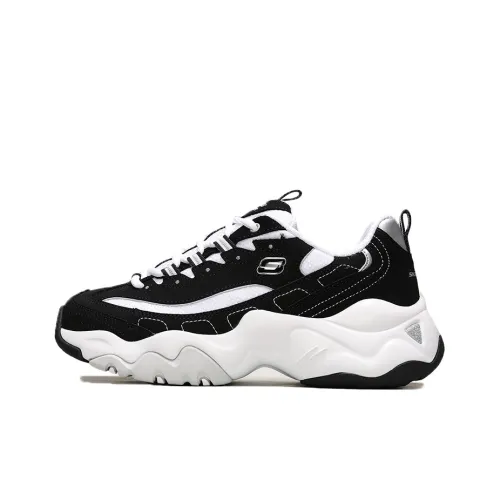 Skechers D'LITES 3,0 Stride AHEAD Низкий Топ Повседневная Обувь Женская Черный Белый