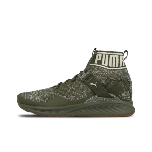 PUMA Ignite Evoknit Hypernature Спортивная обувь Мужская Армейский зеленый