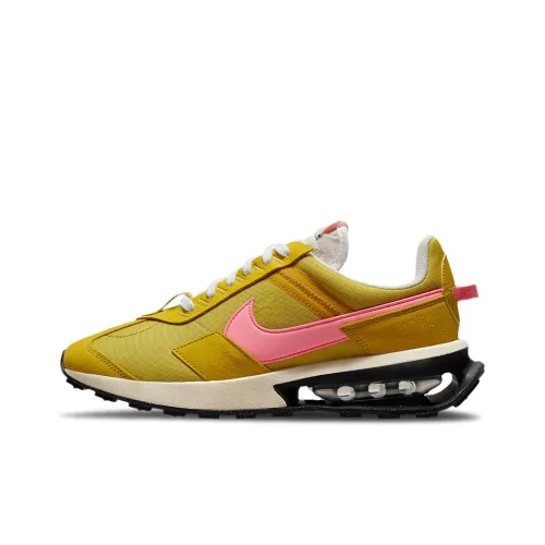 Nike Air Max Pre Day Темный Citron Low Топ Кэжуал Женские Имбирно-желтый Розовый