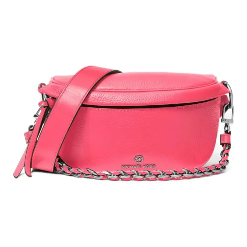 MICHAEL KORS Slater Галечная кожа Бананка Сумка Сумка через плечо Женская Розовая