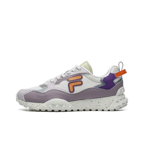 FILA FUSION Pizza Низкий Топ Casual Женский Сиреневый Серый