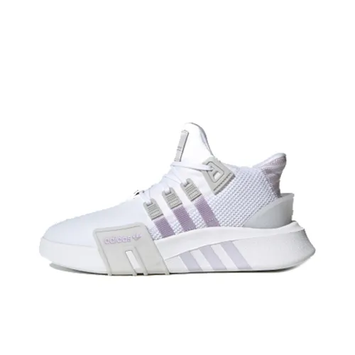 Adidas Originals Eqt Bask Adv Slip Resistant Abrasion Resistant Низкий Топ Повседневная обувь Женская Серый Белый Фиолетовый