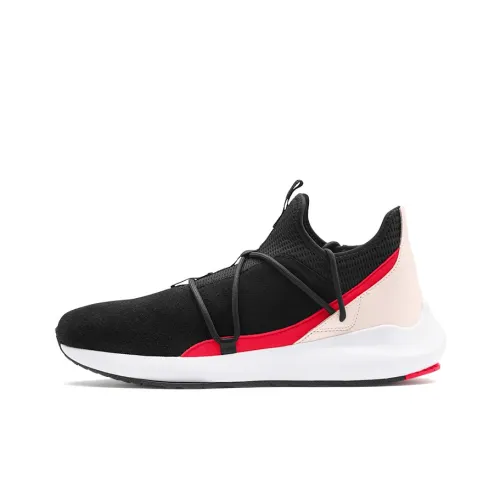 PUMA Scuderia Ferrari Evo Cat II Suede Low Top Повседневная обувь Мужская Черный Розовый