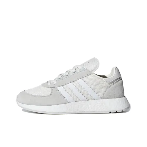 Adidas Originals MARATHON TECH 5923 Амортизирующие шоки противоскользящий низ повседневная обувь унисекс серый белый