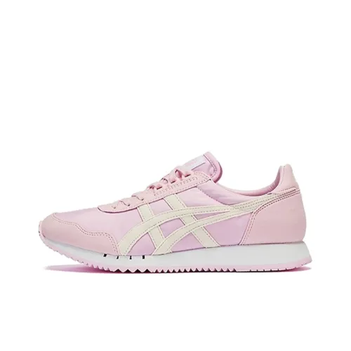 Onitsuka Tiger Dualio Амортизаторы Shock Absorbers Противоскользящий Устойчивый к истиранию Дышащий Низкий Топ Casual Женские Розовый