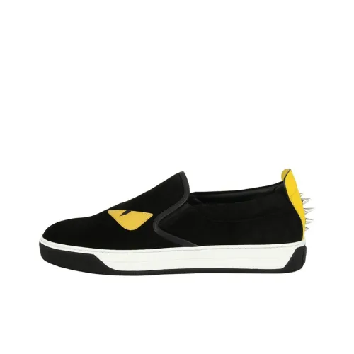 FENDI Красный глаз Спортивная повседневная обувь Мужской Черный