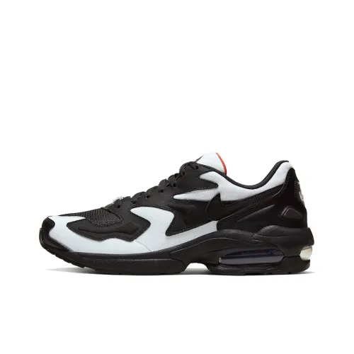 Nike Air Max 2 Light Low Top Повседневная обувь Унисекс Черный Белый