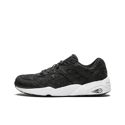 BAPE x PUMA R698 Low Топ Повседневная обувь Унисекс Черный Белый