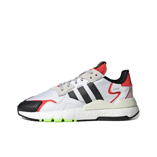 Adidas Originals Nite Jogger Non Slip Легкий Низкий Топ Casual Унисекс Белый Красный