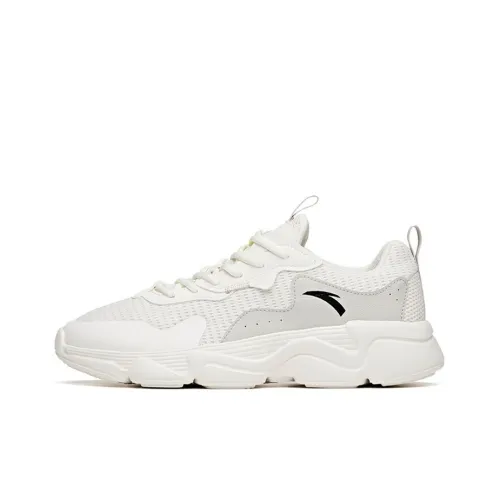 ANTA Life Collection Амортизаторы Ударопрочный Устойчивый к истиранию Дышащий Низкий Топ Повседневный Мужской Белый Серый