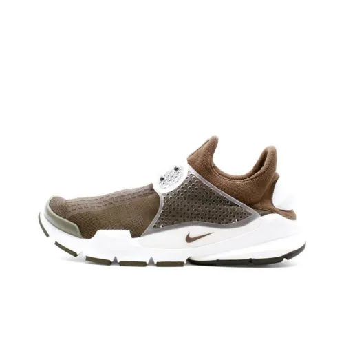 Fragment Design x Nike Sock Dart Темный Loden Амортизация And Дышащий Низкий Топ Повседневная Обувь Мужская Коричневый