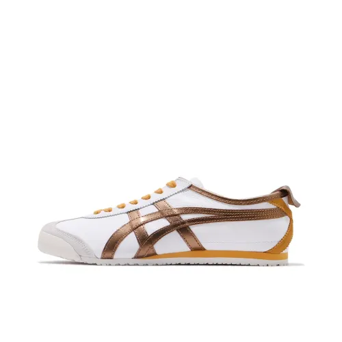 Onitsuka Tiger MEXICO 66 Дышащий и Легкий Низкий Топ Повседневная Обувь Унисекс Медный Никелевый Сплав