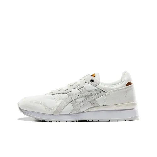 Onitsuka Tiger Ally Shock Absorbers Slip-Resistant Abrasion-Resistant Low Top Casual Shoes Unisex White Gray Onitsuka Tiger Ally Shock Absorbers Противоскользящие устойчивые к истиранию низкий топ повседневная обувь унисекс белый серый