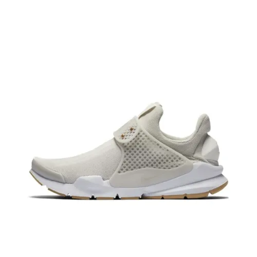 nike Sock Dart Светлый Костный Шокабассеры Противоскользящий Низкий Топ Повседневная Обувь Женская Бежевая