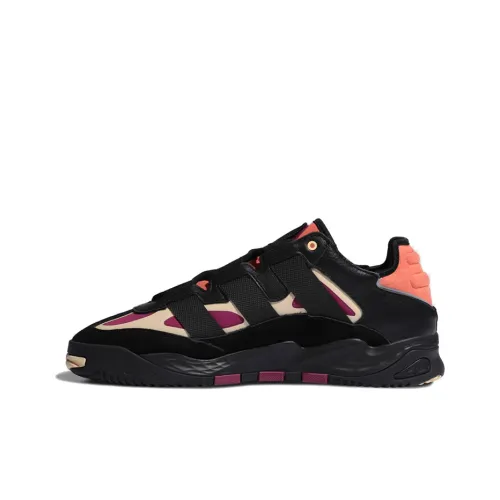 Adidas Originals Niteball Slip Resistant Abrasion Resistant Breathable Low Top Casual Men's Black Orange Purple Adidas Originals Niteball Противоскользящий Устойчивый к истиранию Дышащий Низкий Топ Повседневный Мужской Черный Оранжевый Фиолетовый