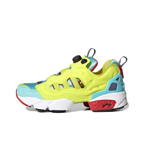 Reebok совместный бренд x Adidas Originals ZX Fury Low Топ Casual Унисекс Неоново-желтый