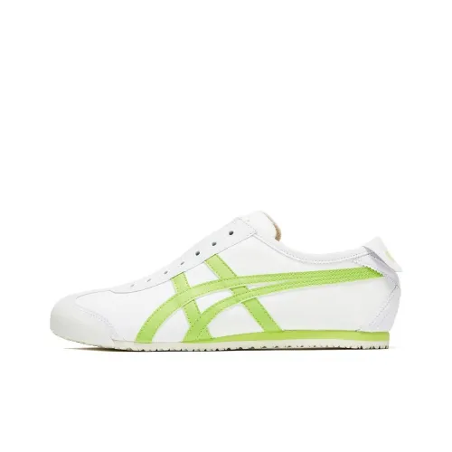 Onitsuka Tiger MEXICO 66 Дышащий Низкий Топ Повседневная Обувь Унисекс Светлый Зеленый Белый