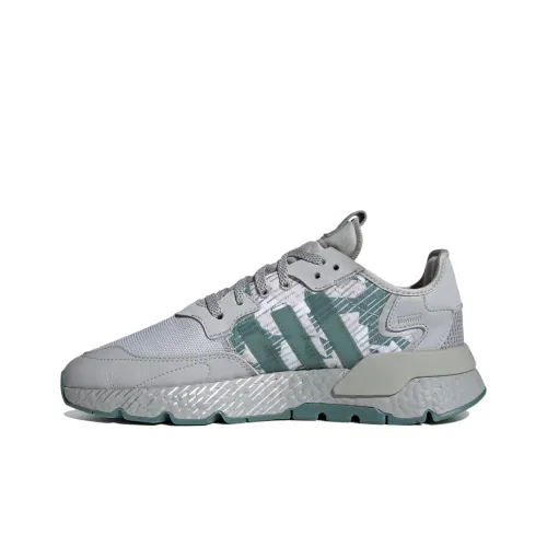 Adidas Originals Nite Jogger Шокабойеры Устойчивый к истиранию Низкий Топ Кэжуал Унисекс Серый Зеленый