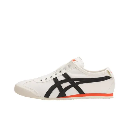 Onitsuka Tiger MEXICO 66 Противоскользящий Устойчивый к истиранию Низкий Топ Повседневная обувь Унисекс Белый Черный Оранжевый