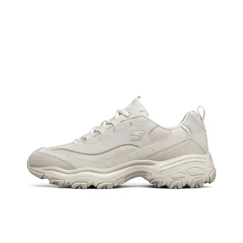 Skechers D'LITES 1,0 Устойчивый к истиранию Низкий Топ Повседневная обувь Мужская Бежевая
