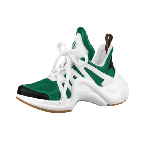 LOUIS VUITTON Archlight Low Топ Спортивная повседневная обувь Женская Белый Зеленый