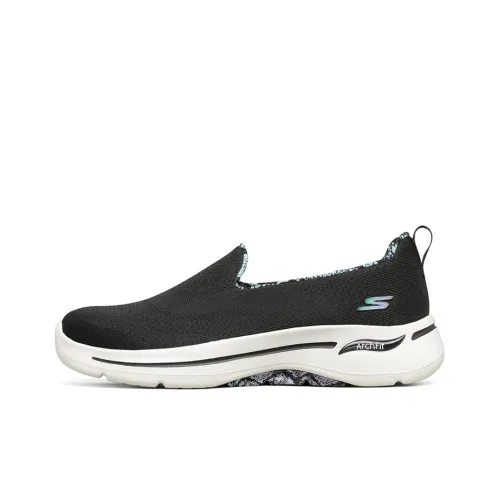 Skechers Go Walk Arch Fit Дышащий Низкий Топ Повседневная Обувь Женская Черная
