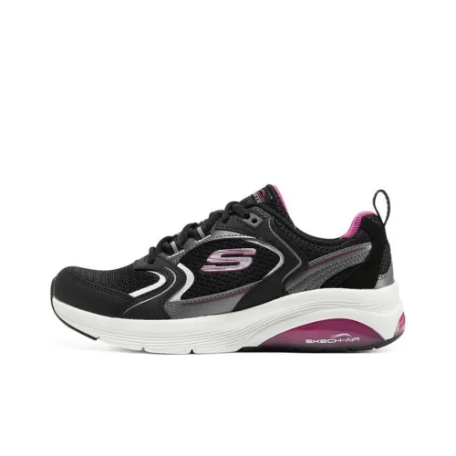 Skechers Skech Air Extreme 2,0 Low Топ Casual Женский Черный Фиолетовый