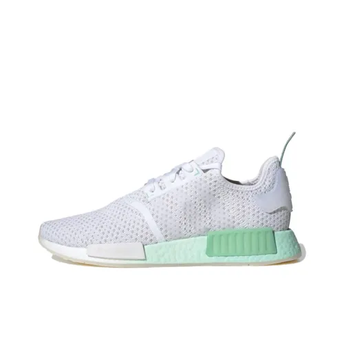 Adidas Originals NMD_R1 Slip Resistant Low Top Спортивная Повседневная Обувь Унисекс Белый Зеленый